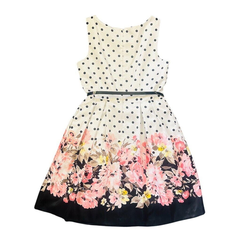 Jessica Howard Dress Womens Size 12 Multicolor Fit & Flare Polka Dot - Picture 6 of 7